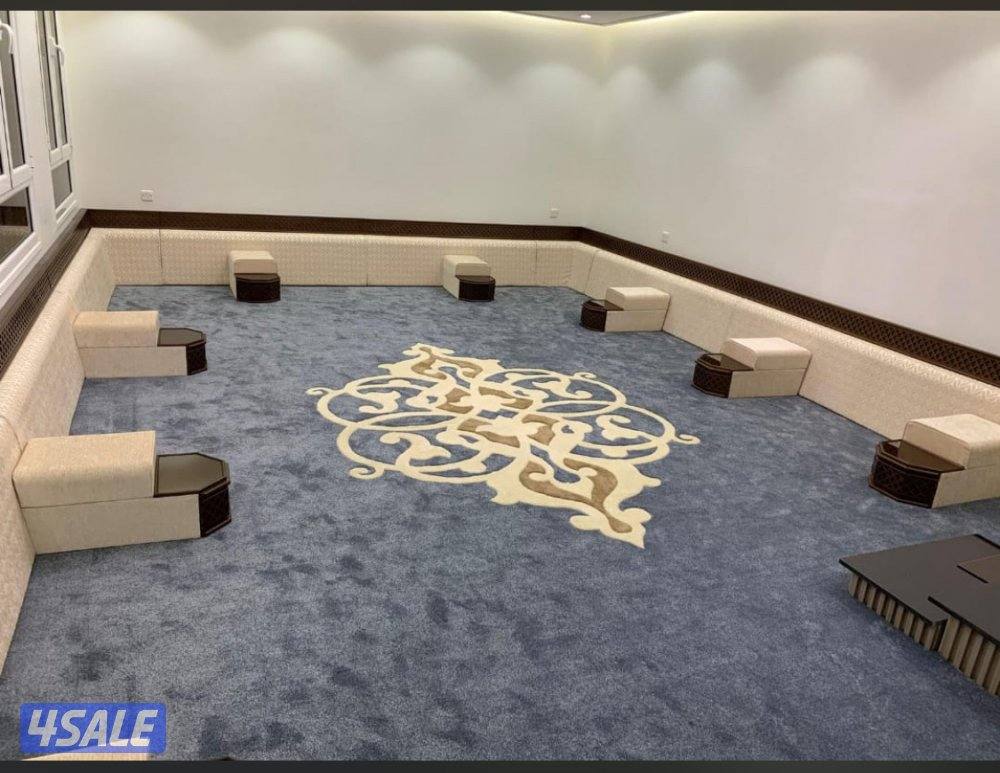 يوجد لدينا جميع انواع السجاد ول مساند وستائر0