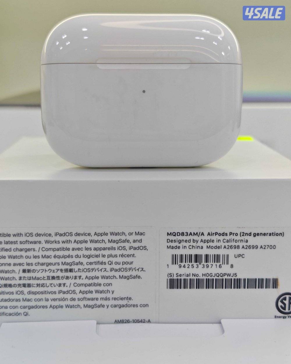 ابل ايربودز برو 2 لايتنينغ – Apple AirPods Pro 2 (Lightning) – MQD83AM13