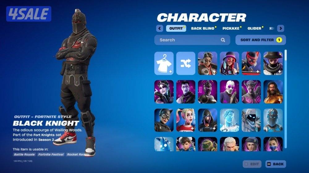 حساب فورت نايت 345 سكن شيطون + ترافيس سكوت + اكس كريتوس ايبك اساسي0