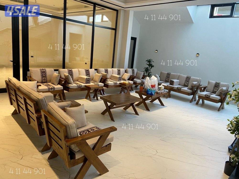 كراسي حديد ملكية + اطقم كراسي خشب سعودية 🇰🇼👑🇸🇦4