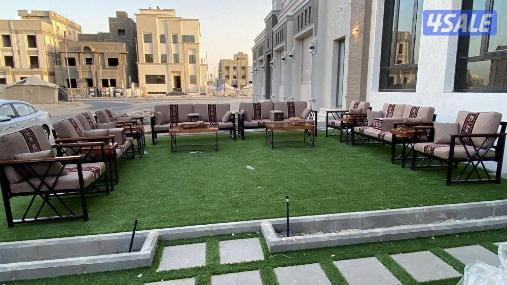 كراسي حديد ملكية + اطقم كراسي خشب سعودية 🇰🇼👑🇸🇦11