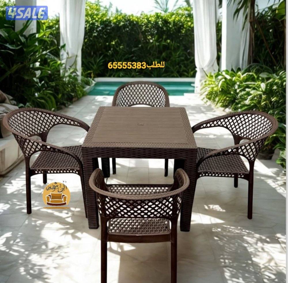 📌طاولات طعام خارجيه وداخليه للحدائق والمطاعم والمقاهي والشاليهات4