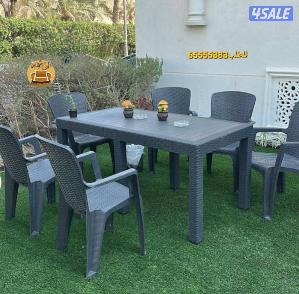 📌طاولات طعام خارجيه وداخليه للحدائق والمطاعم والمقاهي والشاليهات8
