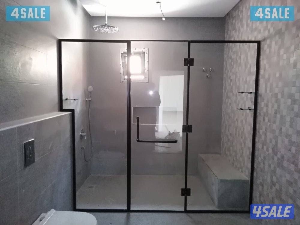 All kuwait Glass Door partion shower box and table glass Aluminum wind2