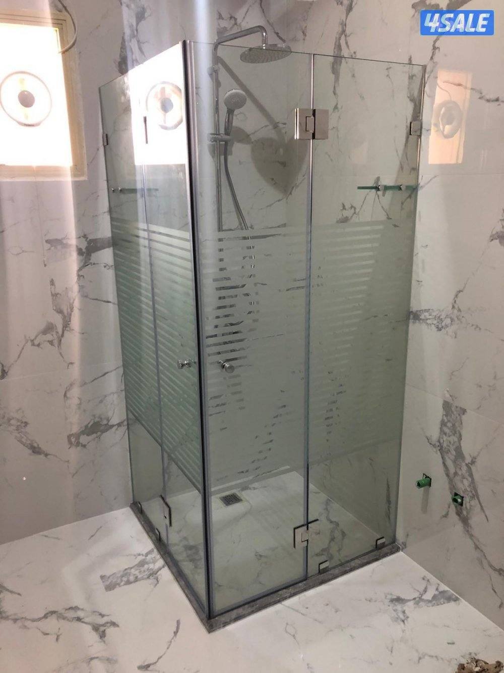 All kuwait Glass Door partion shower box and table glass Aluminum wind3
