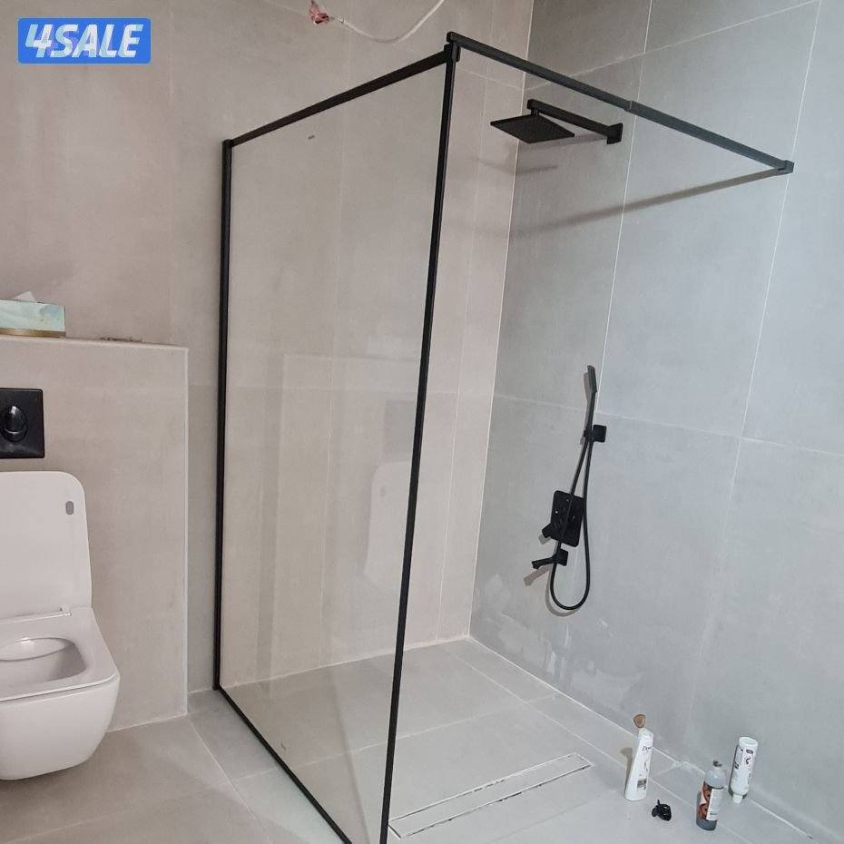All kuwait Glass Door partion shower box and table glass Aluminum wind6