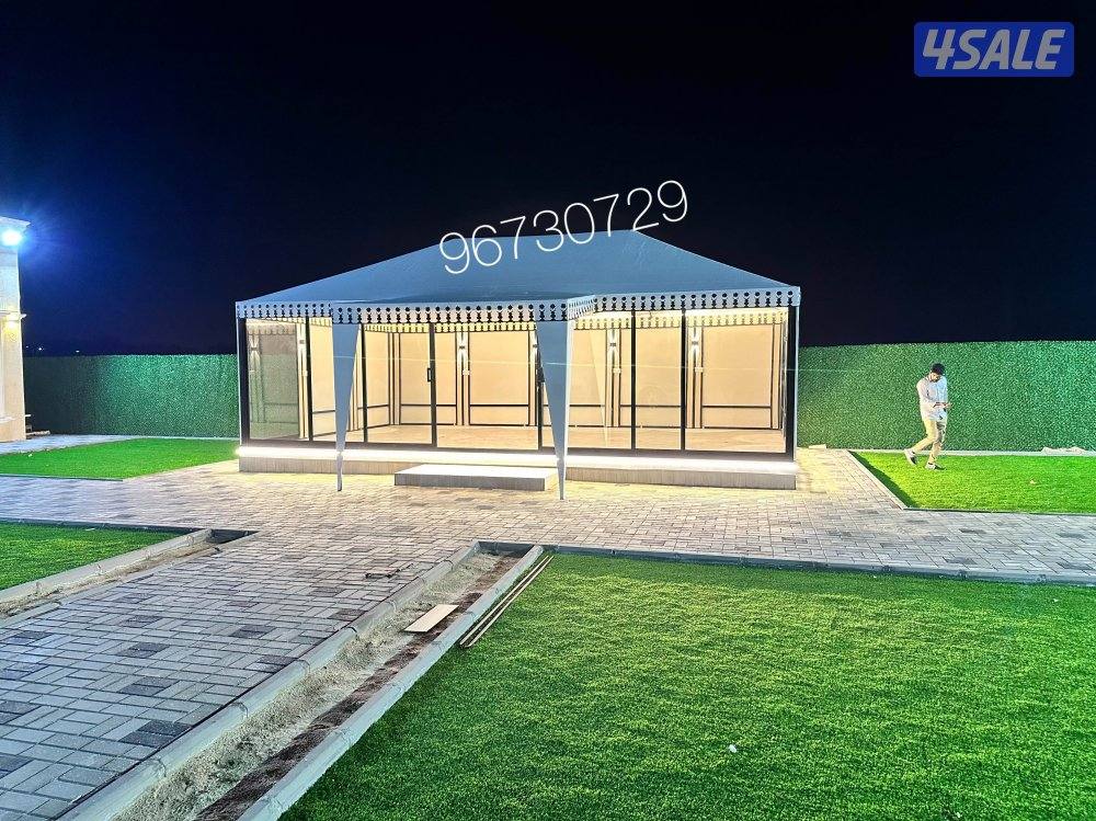 تفصال خيام ديوانية فك وتركيب & خيمة مضالات PVC  خشبي مضالات علومينيم6