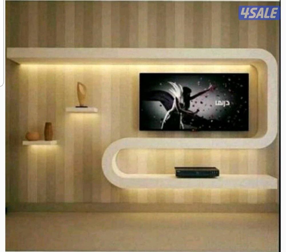 معلم جبسم بورد، سقف ٦٠×٦٠ ، سمنت بورد، باب خشب ، باب اكورديون9