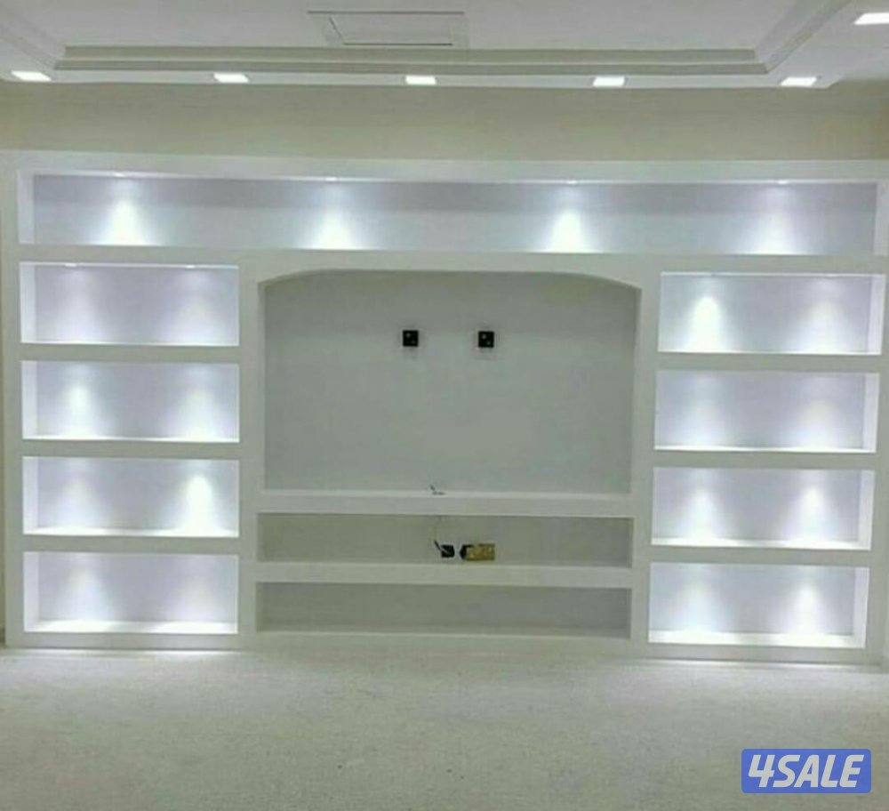 معلم جبسم بورد، سقف ٦٠×٦٠ ، سمنت بورد، باب خشب ، باب اكورديون13