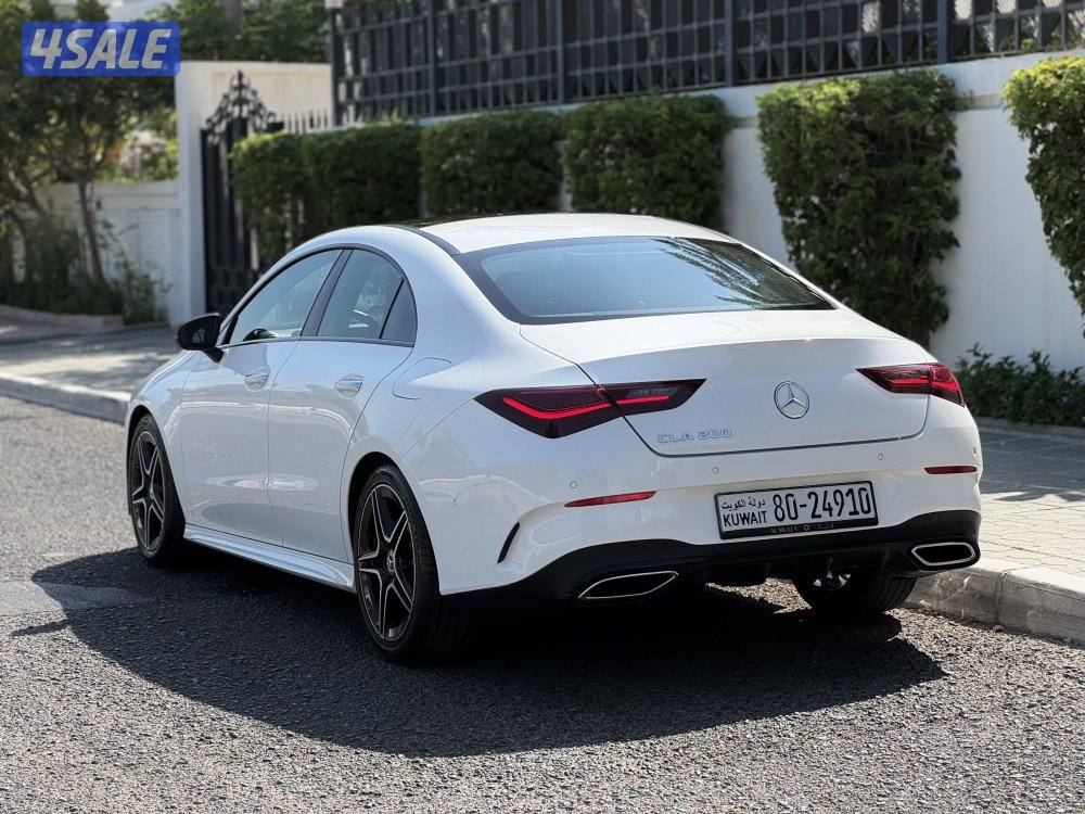 مرسيدس CLA200 Kit AMG موديل 2024 عداد 52 الدرجة الأولى صبغ وكالة الملا3