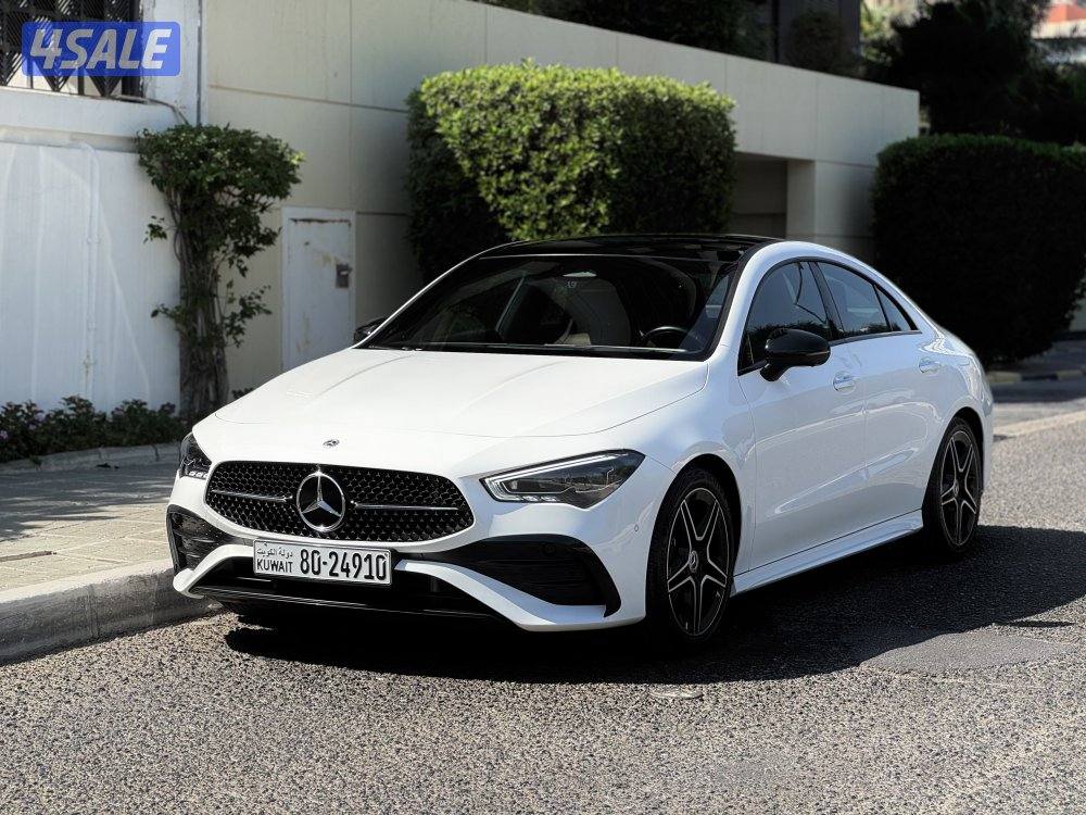 مرسيدس CLA200 Kit AMG موديل 2024 عداد 52 الدرجة الأولى صبغ وكالة الملا0