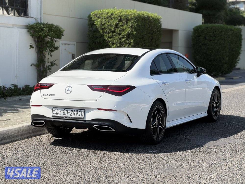 مرسيدس CLA200 Kit AMG موديل 2024 عداد 52 الدرجة الأولى صبغ وكالة الملا4