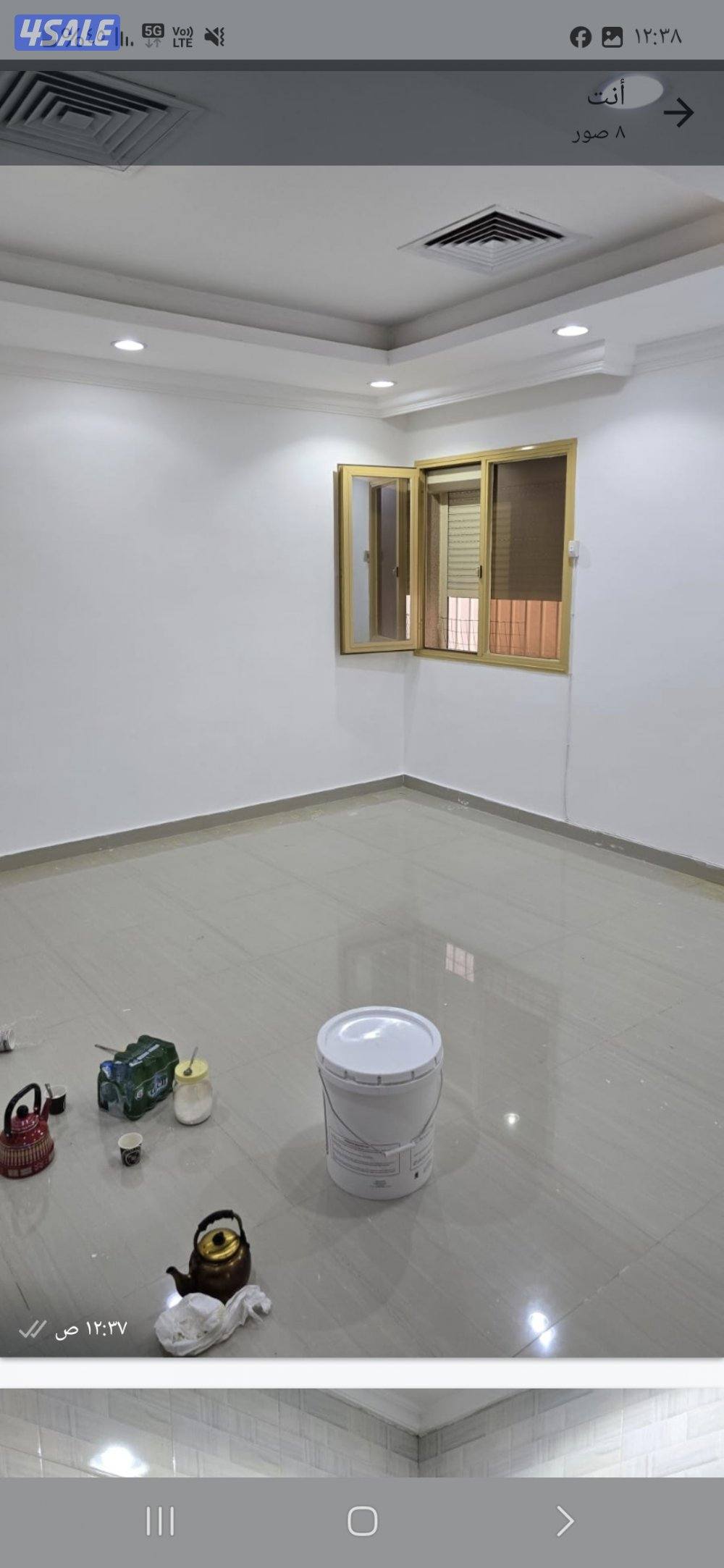 يوجد شقتين متقابلتين ٣ غرف و صالة في جابر الأحمد قريبه جدا من الخدمات6