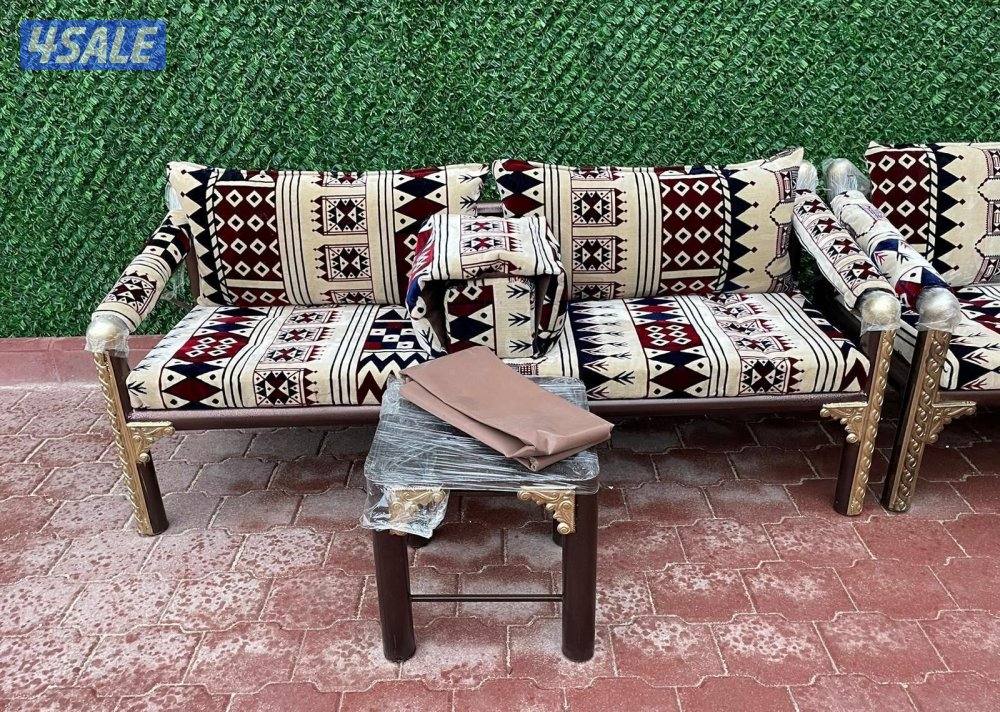 كراسي حديد ملكي اطقم كراسي خشب1