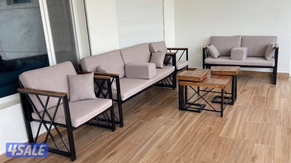 كراسي حديد ملكي اطقم كراسي خشب6