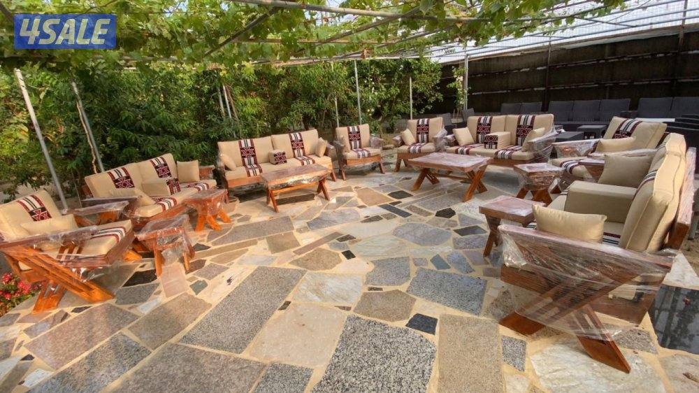 كراسي حديد ملكي اطقم كراسي خشب8