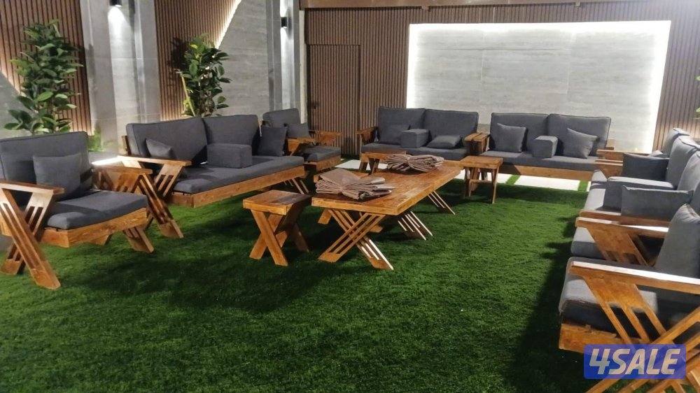 كراسي حديد ملكي اطقم كراسي خشب11