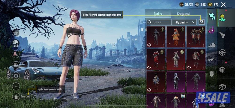 حسابات ببجي متنوعه وشحن على الايدي4