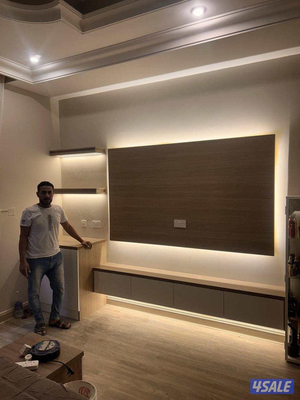 ورق جدران بديل الخشب بديل الشيبورد براويز جبس ديكورات اصباغ بديل رخام👍7