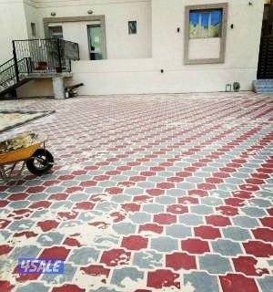 ابو ابراهيم. عمل حدائق. ثيل صناعي. سور تركي. أشجار. قص. زراع. ثيل صناع6