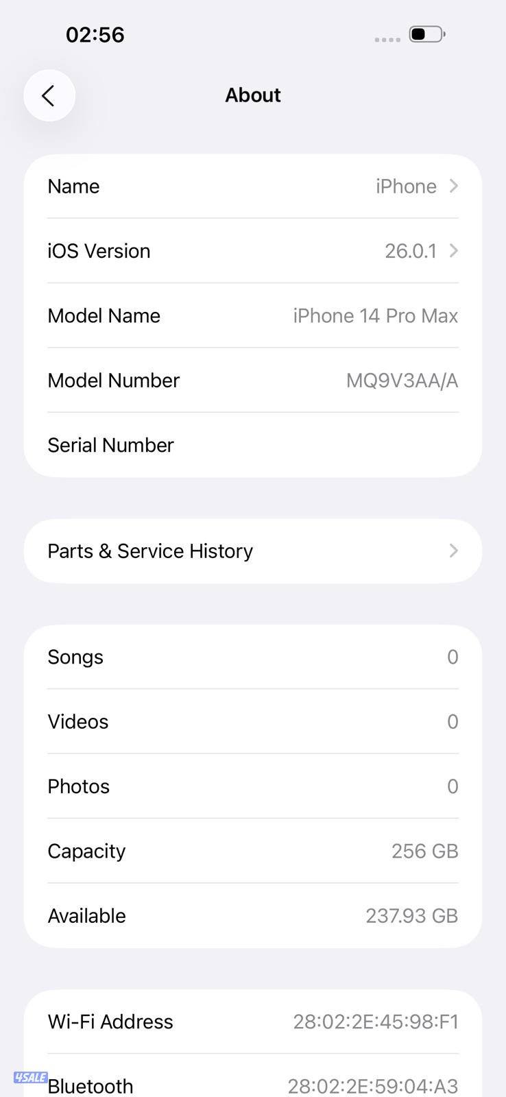 ايفون 14 برو ماكس فضي – iPhone 14 Pro Max Silver 256GB7