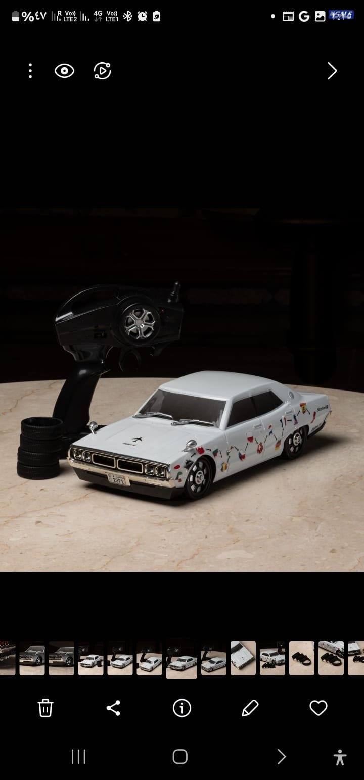 سيارة جي تي ٧٧ ريموت كنترول+ بلوتوث +استيكرات+ تواير اسبير5