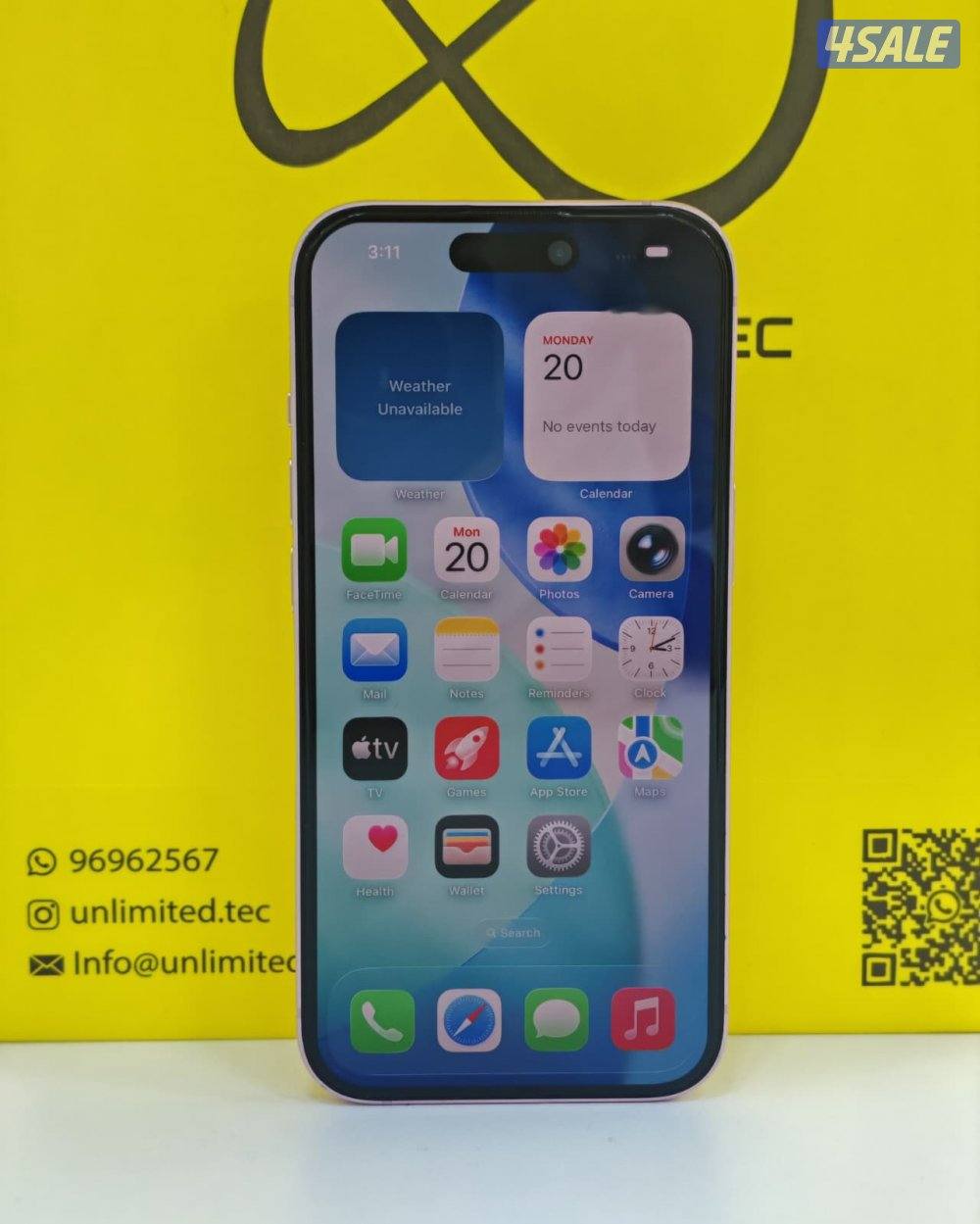 ايفون 15 وردي – iPhone 15 Pink 128GB4