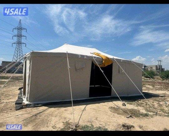 للبيع خيام جديد باكستاني ٣طبقات درجه اول خام ٢٤ ملي2