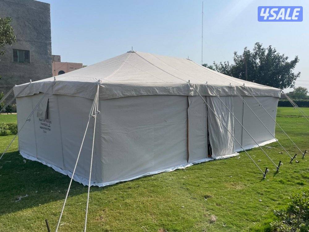 للبيع خيام جديد باكستاني ٣طبقات درجه اول خام ٢٤ ملي3