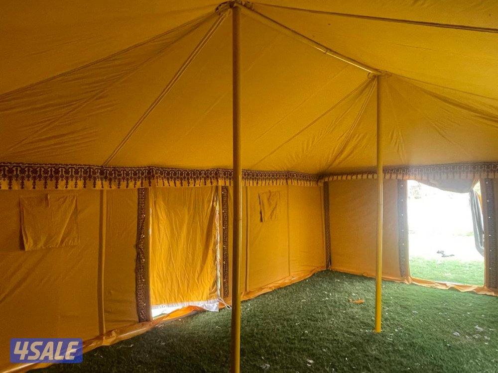 للبيع خيام جديد باكستاني ٣طبقات درجه اول خام ٢٤ ملي6