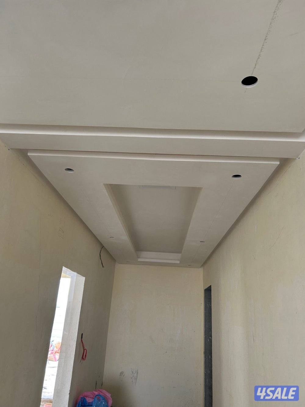 معلم جپسم بورد سيمنت بورد اؤ ديكور جپس بديل خشب قطان6