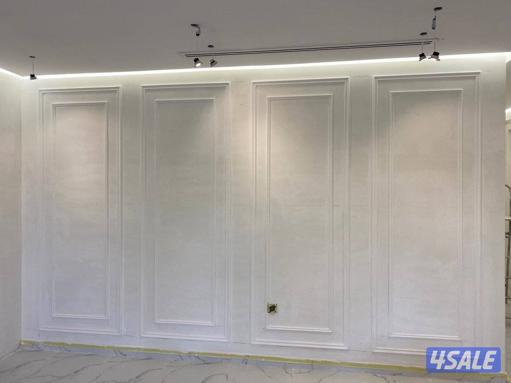 معلم جپسم بورد سيمنت بورد اؤ ديكور جپس بديل خشب قطان8