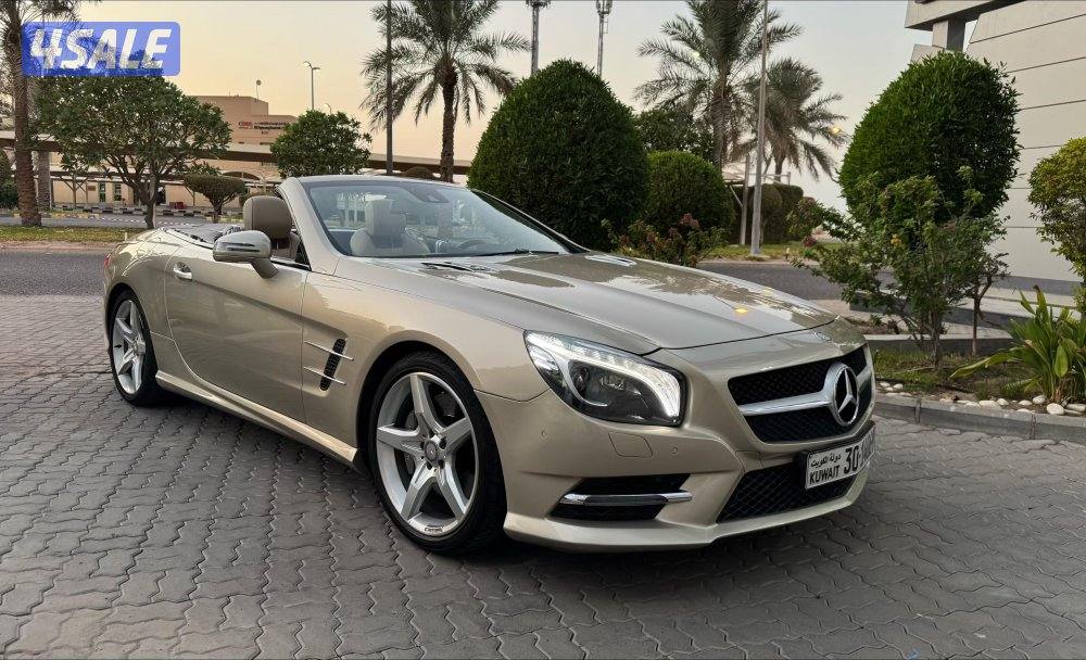 مرسيدس SL350 وارد وكالة عداد 104 بحالة نادرة2