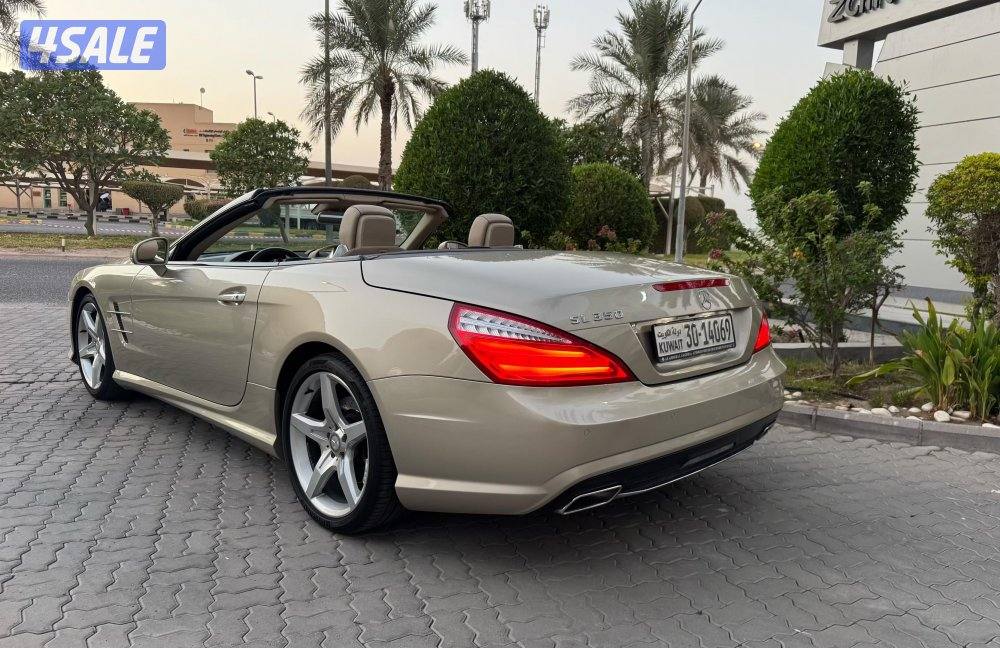 مرسيدس SL350 وارد وكالة عداد 104 بحالة نادرة3