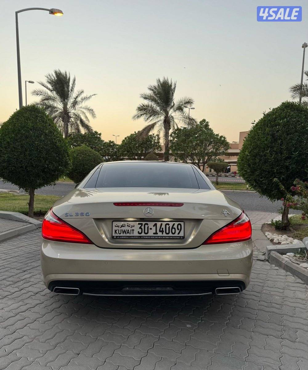 مرسيدس SL350 وارد وكالة عداد 104 بحالة نادرة6