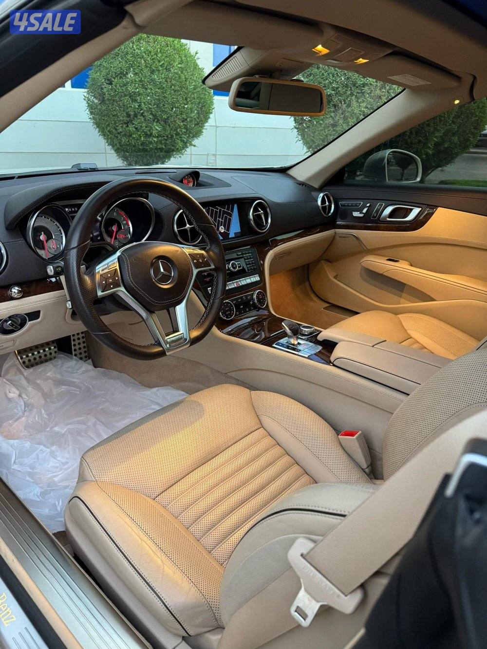 مرسيدس SL350 وارد وكالة عداد 104 بحالة نادرة9