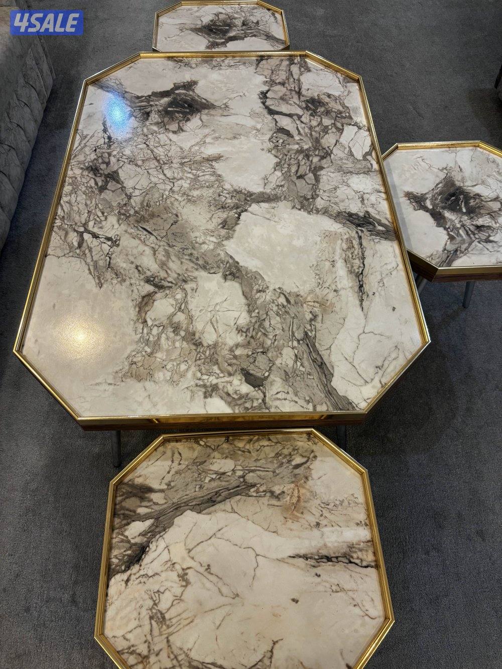 طاولات خشب رخام وطاولة تلفزيون2