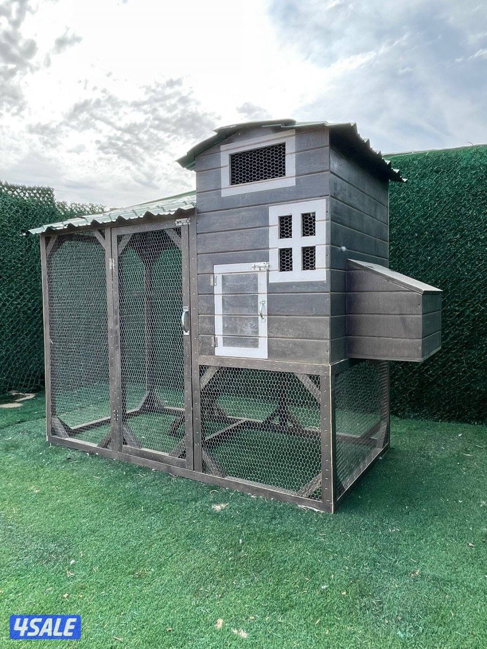 كوخ طيور خشبي للحدايق المنزلية والمزارع 🛖🪵2