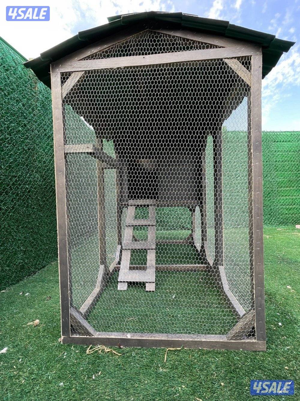 كوخ طيور خشبي للحدايق المنزلية والمزارع 🛖🪵4