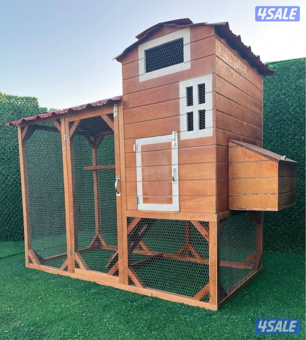 كوخ طيور خشبي للحدايق المنزلية والمزارع 🛖🪵0