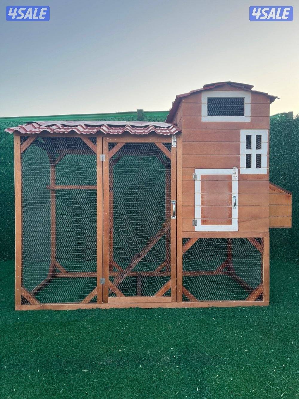 كوخ طيور خشبي للحدايق المنزلية والمزارع 🛖🪵1
