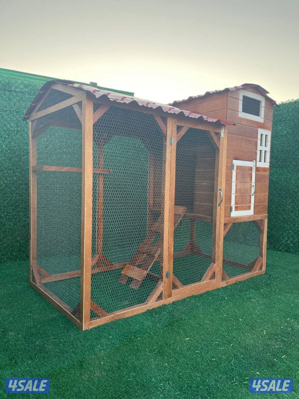 كوخ طيور خشبي للحدايق المنزلية والمزارع 🛖🪵7