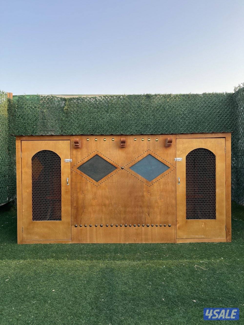 كوخ طيور خشبي للحدايق المنزلية والمزارع 🛖🪵9