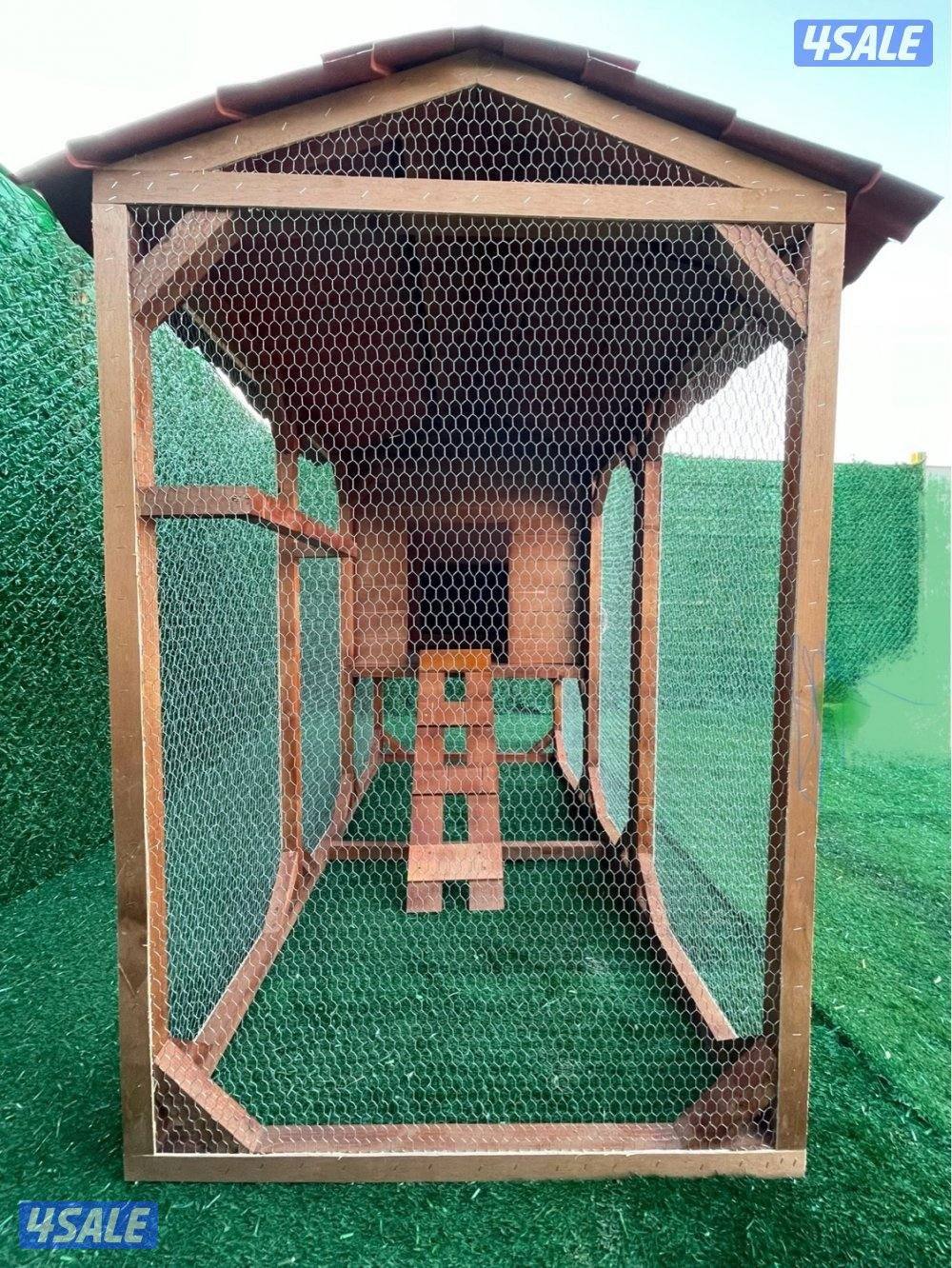 كوخ طيور خشبي للحدايق المنزلية والمزارع 🛖🪵8