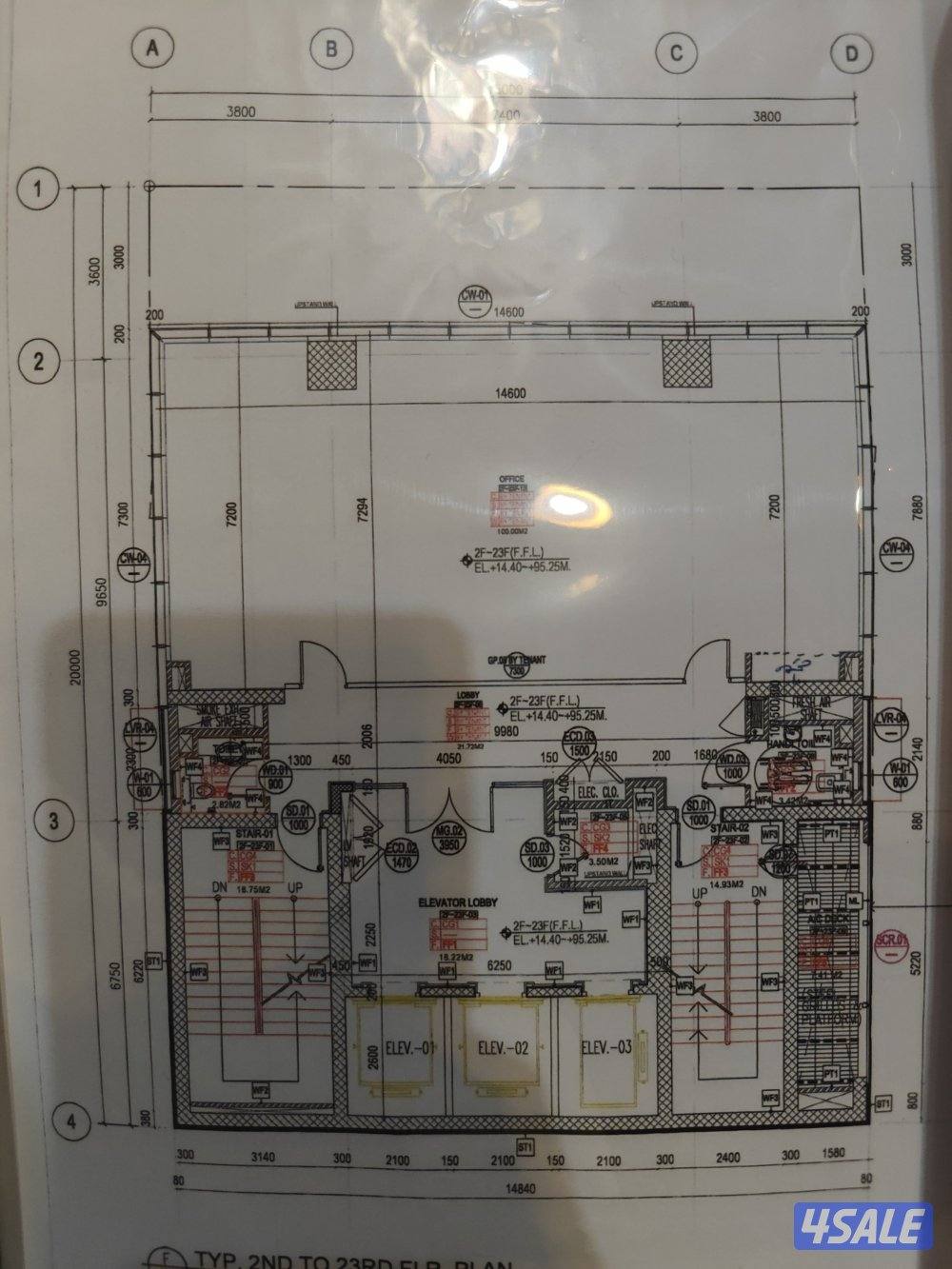 للايجار دور ١٥ في برج برايم شارع احمد الجابر شرق ينظر على الخليج7