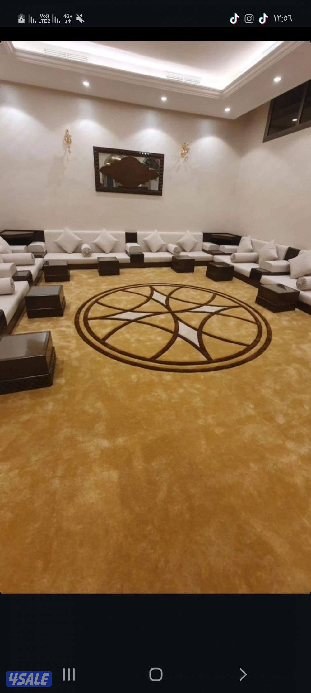 بيع تركيب سجاد🇸🇦🇹🇷مساند ظهر بلاستك ثيل صناعي نقشات حسب طلب1