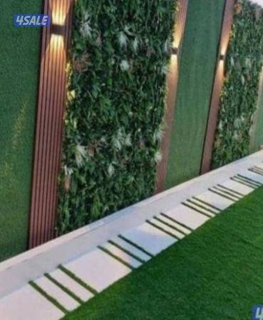 تنسيق حدائق تركيب ثيل صناعي وسور تركي وثيل طبيعي2