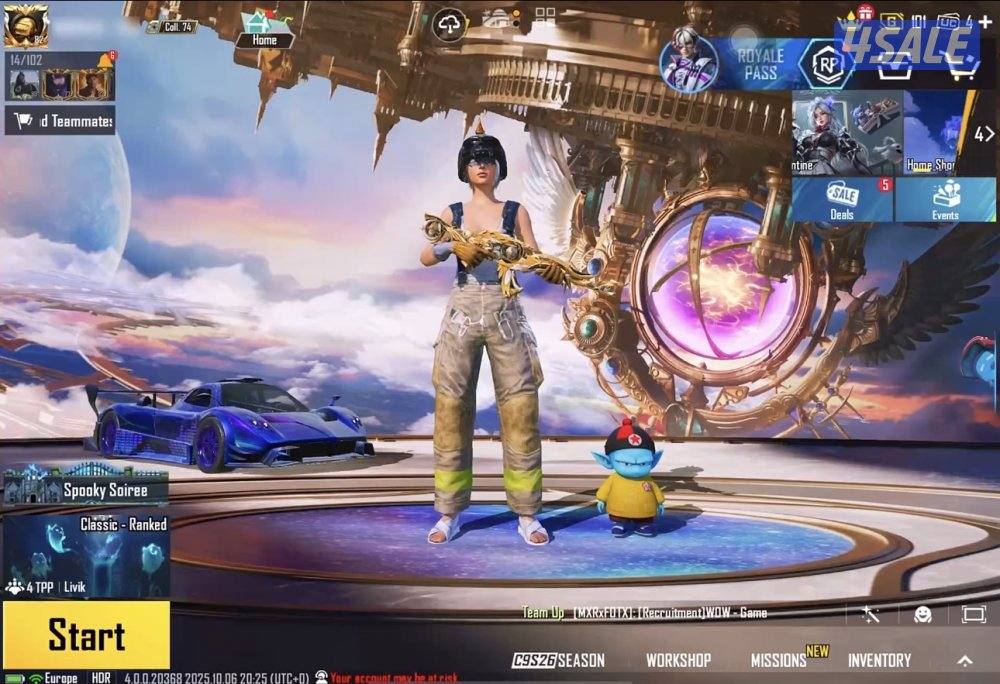 حسابات PUBG للبيع — داخل الكويت فقط5