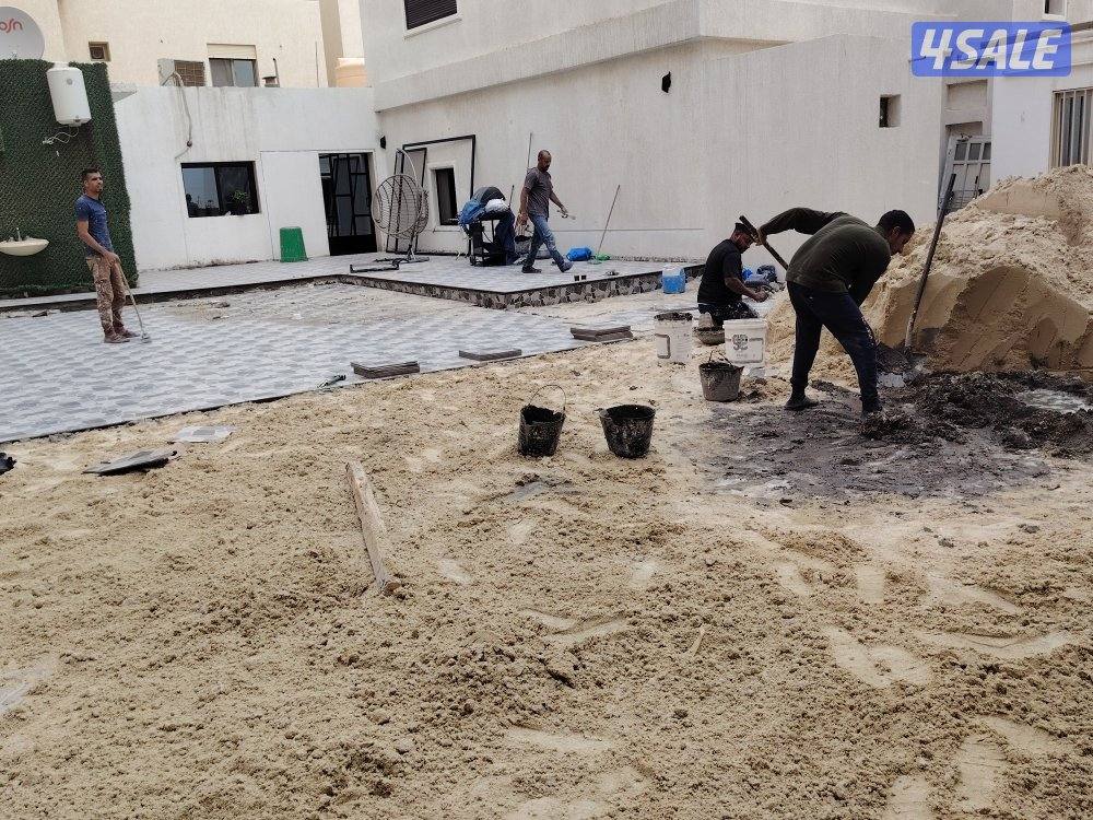 مقاول عام اضافه ملاحق وترميمات داخلي وخارجي هيكل اسود ومصنعيه9