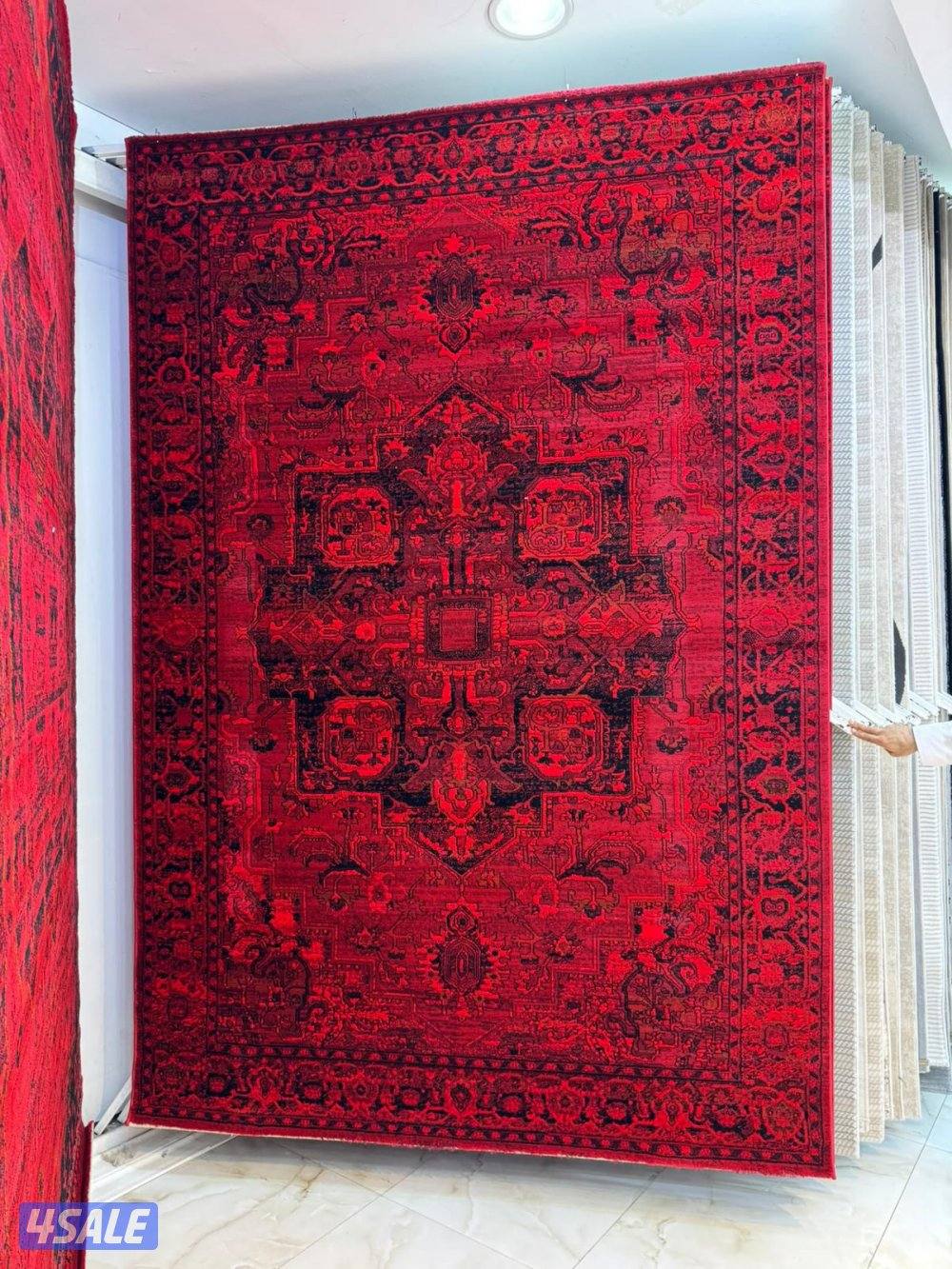 يوجد لدينا جميع انواع السجاد الساده والمشجر باركيه بلاستك قطع جاهزا2